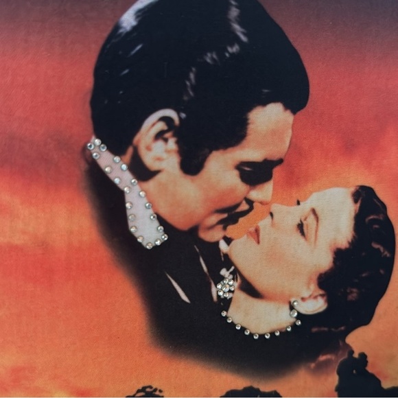 Gone With the Wind Burning of Atlanta Bag Sparkles Crystals Vintage - Picture 3 of 14